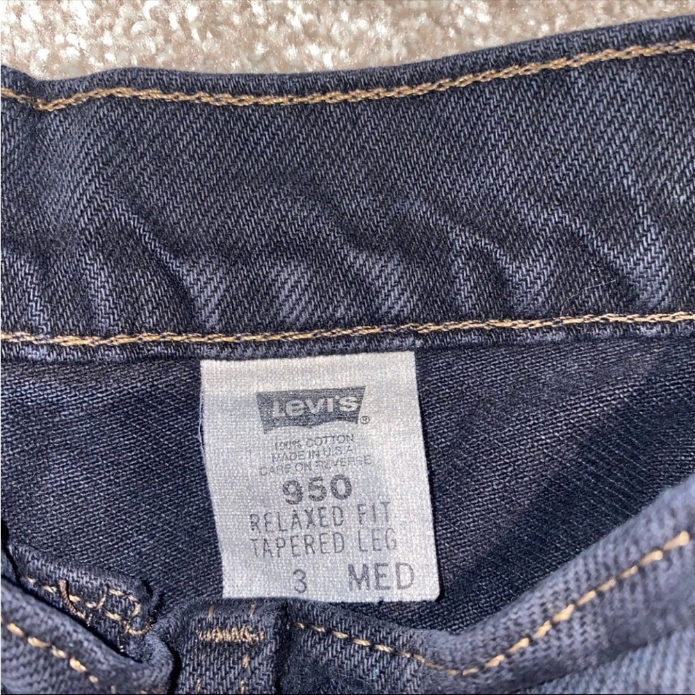 Vintage Orange Tab Black Distressed Levi’s Shorts Size 3‎ - Picture 3 of 6